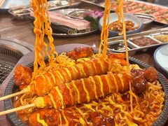 -明洞阿姨·韩式酱蟹烤肉·创意料理(三元桥店)