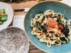 炙烤明太鱼籽虾仁拌面-里面·Noodlology(机电院店)