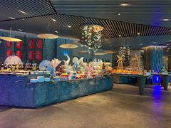 自助取餐区-海棠湾洲际-涛·海底餐厅·美人鱼·自助餐·海底隧道