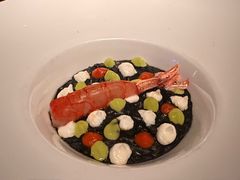 墨鱼汁烩意大利饭配红虾-Aqua