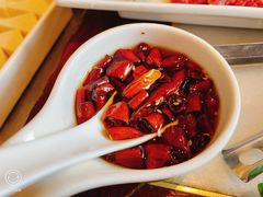 现炸辣椒油-南门涮肉(天坛店)