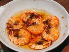 橄榄油蒜片浸黑虎虾仁-ALLORA意大利餐厅(丰盛里店)