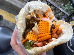 鸡蛋花干夹馍-三兄弟高炉烧饼