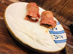 铺天盖地顶级澳牛肉火焰寿司-仙隐小鹿中華の日料(正弘城店)