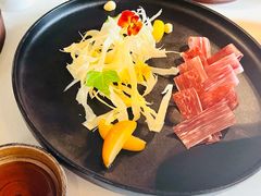 三年金钱火腿配大理手撕乳扇-泓0871臻选云南菜·味庄