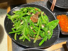 豆豉鲮鱼油麦菜-潮十三潮汕砂锅粥(高新四路大都荟店)