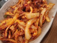 炒鱿鱼-包装马车·韩国料理·포장마차