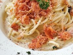 日式蟹肉熏三文鱼奶油细面-Lets burger非常汉堡·环球风味(蓝色港湾店)