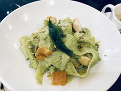 罗勒酱手工宽意面-1981牛排西餐厅(海信店)