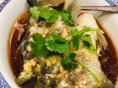 蒜爆桂花鱼-郝记全羊馆