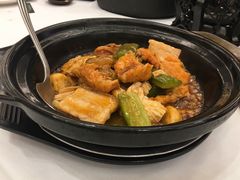 凉瓜支竹焖三文鱼头腩-春满园·早茶·粤菜·宴会(喜宴店)
