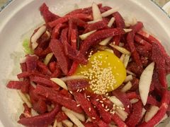 生拌牛肉-郑阿姨的家·이모네·韩料&烤肉(武川路店)
