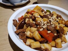松子牛肉炒年糕-兔爸私家小厨(新北万达店)