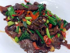 大蒜叶子腊牛肉-上座·餐厅(阳光100店)