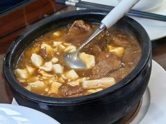 石锅豆腐嫩牛肉-茶港食堂(武昌店)