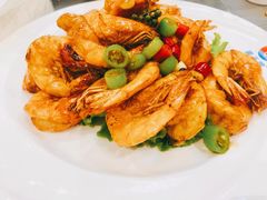 椒麻豉油虾-小船渔村•大连菜•大连焖鱼(明泽街店)