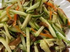 茶树菇拌黄瓜-景祥海鲜美食餐厅