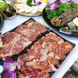 第一次见的蛋糕烤肉！