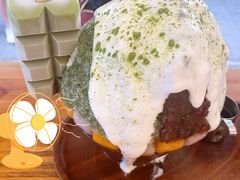 抹茶生乳かき氷-WONDER ICE 萬得冰田(建設路总店)