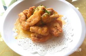 Egg Yolk Baked Shrimp