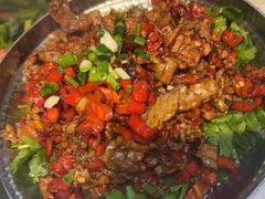 -廖师傅大蒜炒腊肉(袁家岭店)