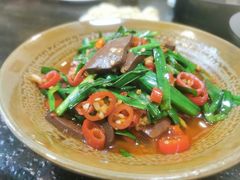 韭菜鸭血-湘肠香火锅店(团结湖店)