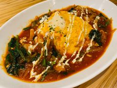 鲜虾菠菜番茄汁蛋包饭-Ufufu cafe(天神巷店)