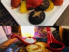 烤菌蔬配三文鱼扒-喀秋莎俄罗斯西餐厅(广州分店)