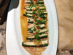 金银蒜蒸秋葵-绿茶餐厅(乐峰广场店)