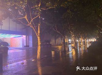 湖滨步行街，一面是自古盛名的西湖，一面是千年繁华的城