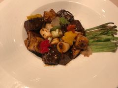 黑椒彩椒青葱爆九级和牛柳-丽思卡尔顿酒店-天泰轩中餐厅(大沽北路店)