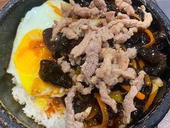 鱼香肉丝石锅-朝汉美食村(滏东总店)