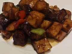 杏鲍菇炒牛肉粒-花舍·新派粤菜·西餐·下午茶(亚运村·鸟巢店)