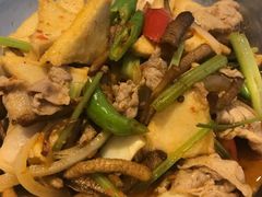 山水茶树菇豆腐-浦东绿地铂骊酒店品珍轩中餐厅