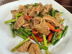 蒜苗炒大肠-胖子饭店(兴学弄店)