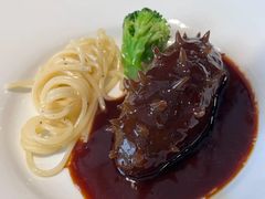 葱香关东参配意面-巧庆楼·茶膳