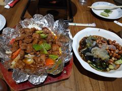 -东来菜馆•手抓海鲜家常菜•海鲜锅贴(鸽子窝店)