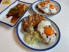 生炸鸡腿蛋饭-食运茶餐厅(文化宫店)
