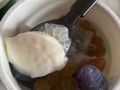 芋圆双皮奶-芒青柠·鲜果甜品茶(双中店)