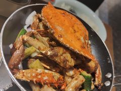 蟹炒年糕-老头儿油爆虾(金鹰世界店)