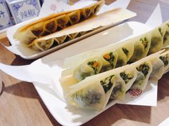 韭黄牛肉锅贴-海荣锅贴馆(五味十字店)