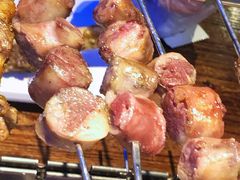 牧民家庭传统灌羊血肠-三个蒙古大叔羊肉串(大宁店)