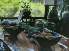 餐具摆设-乾园.魏庐湖景餐厅(花港店)