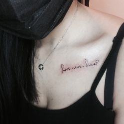 锁骨-AC TATTOO 纹身