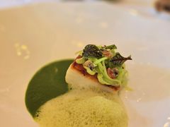 法国鳕鱼配芦竹笋佐翡翠奶油汁-Jean Georges