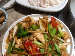 葱姜炒鱼杂-淘米捞·米汤脆鲩鱼火锅(福田皇岗店)