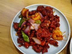 椒香虾仁爆鸡球-陈傻子餐厅(世纪都会店)