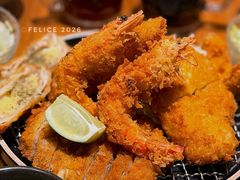 传统日式炸物大满足定食-友名Cross日式咖喱屋(江南大道中店)