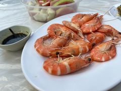 白灼鲜海虾〖鲜甜可口〗-车路士海鲜餐厅·黑金冠(南澳本地人店)