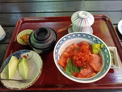挪威三文鱼和鱼子盖饭-蘭·日本料理铁板烧(碧云路店)